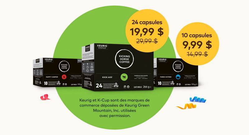 À partir de 10,99 $ — Offrez-vous un réveil qui fesse avec un café corsé dans chaque tasse !
